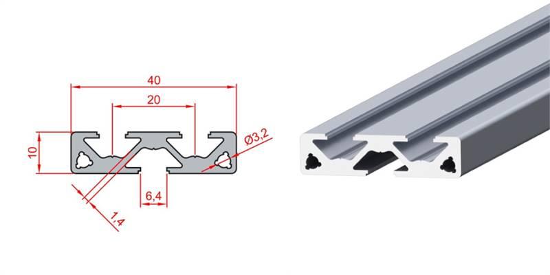 10X40 YÜZEY KAPLAMA PROFİLİ