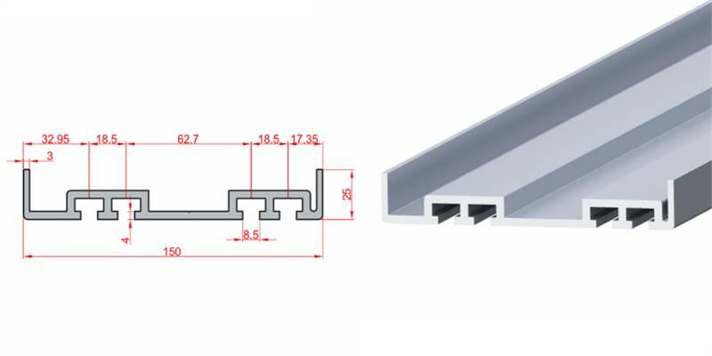 25X150 KONVEYÖR PROFİLİ