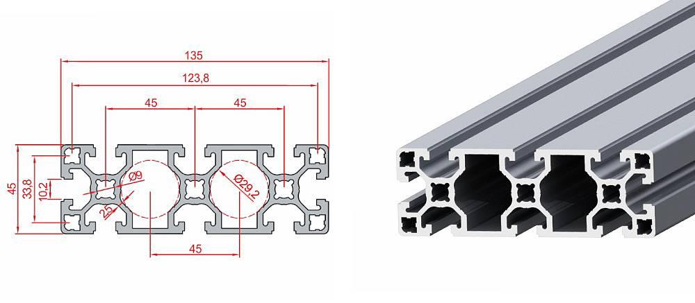 45X135 SİGMA PROFİL