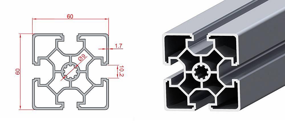 60X60 SİGMA PROFİL TEK KANAL
