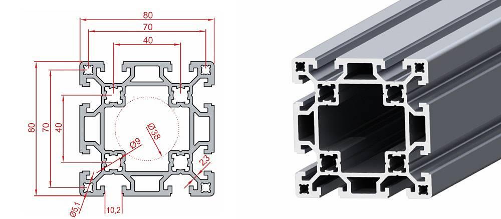 80X80 SİGMA PROFİL AĞIR