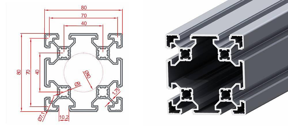 80X80 SİGMA PROFİL LİGHT