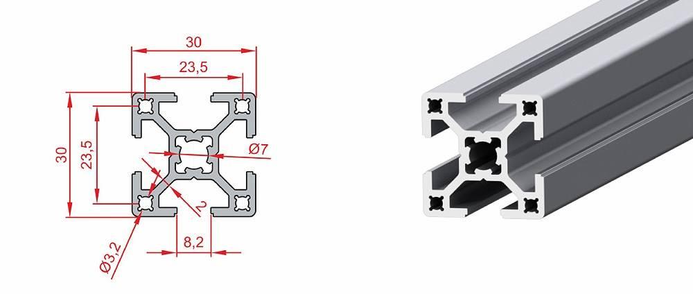 30X30 SİGMA PROFİL 
