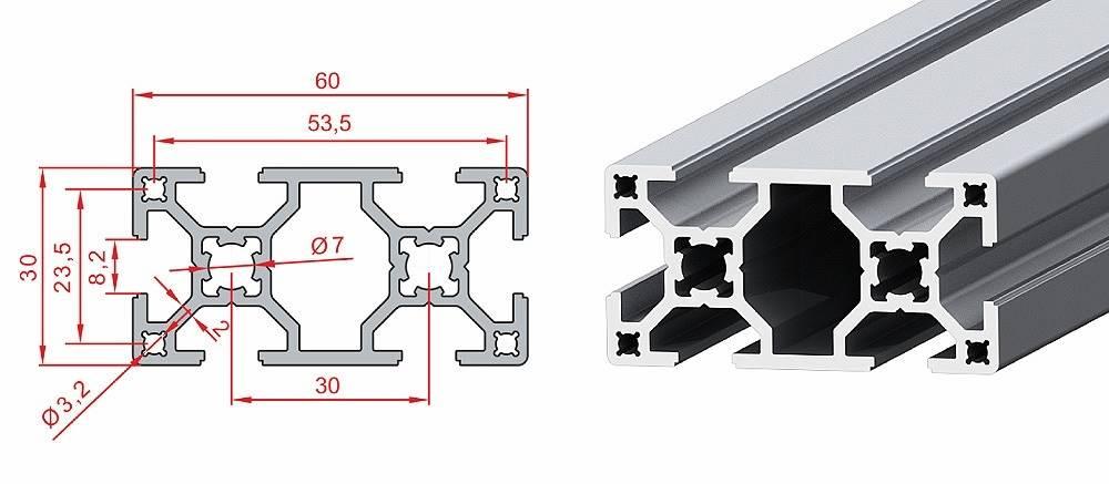 30X60 SİGMA PROFİL 