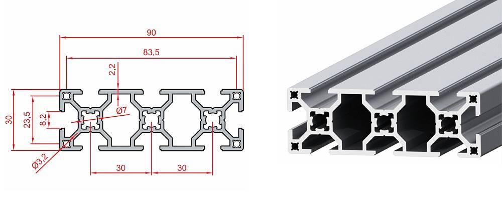 30X90 SİGMA PROFİL