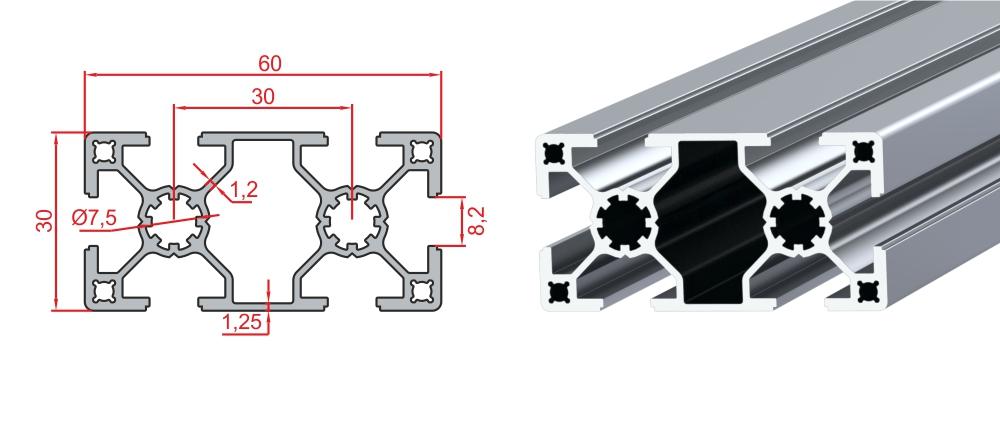 30X60 SİGMA PROFİL SÜPER LİGHT