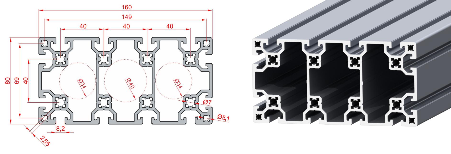 80X160 SİGMA PROFİL LİGHT