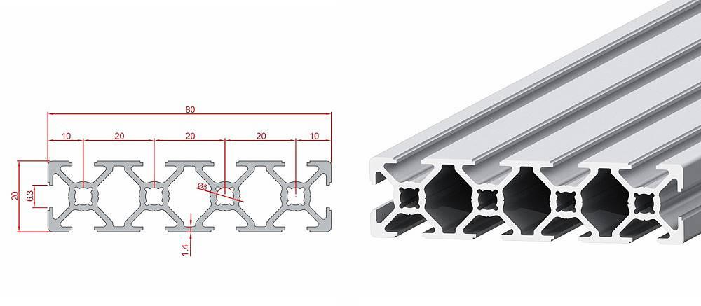 20X80 SİGMA PROFİL