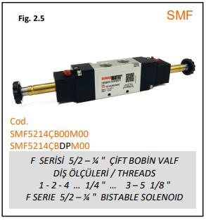 5/2 ÇİFT BOBİN VALF