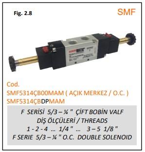 5/2 ÇİFT BOBİN VALF A.M