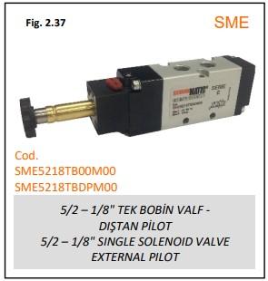 5/2 TEK BOBİN VALF