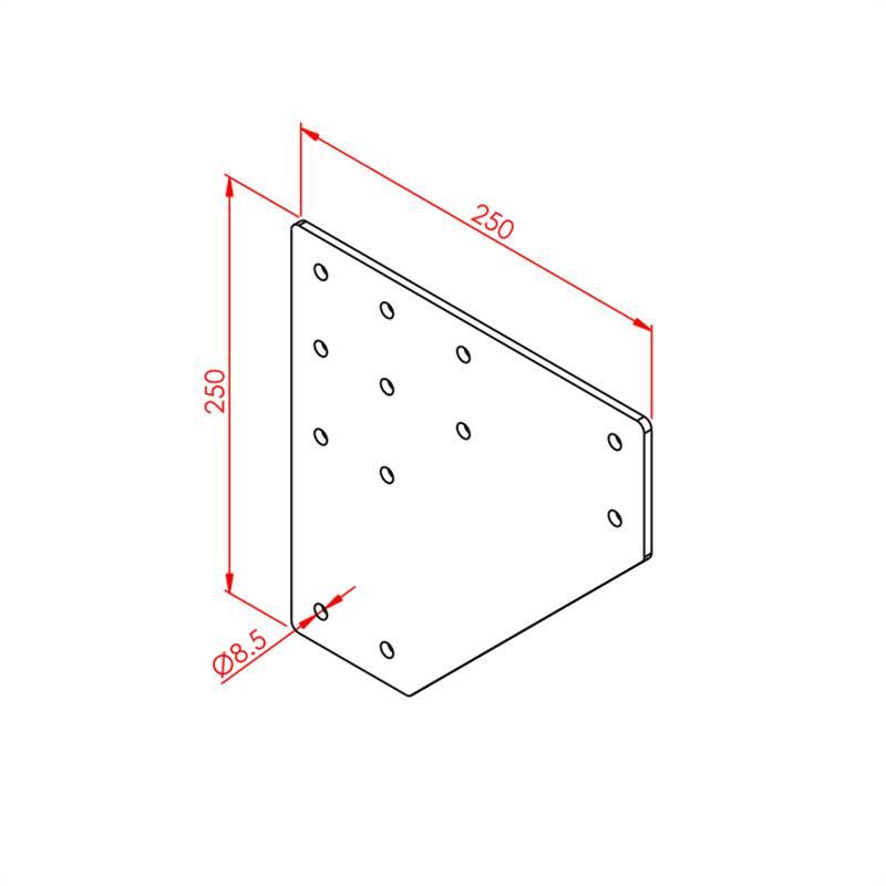 100X100 İKİ YÖNLÜ BAĞLANTI SACI