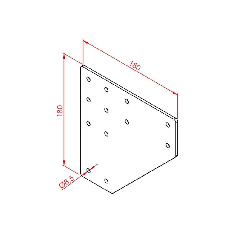 45X90 İKİ YÖNLÜ BAĞLANTI SACI