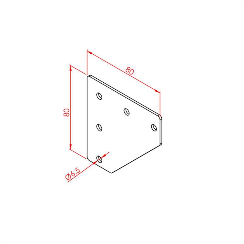 30X30 İKİ YÖNLÜ BAĞLANTI SACI