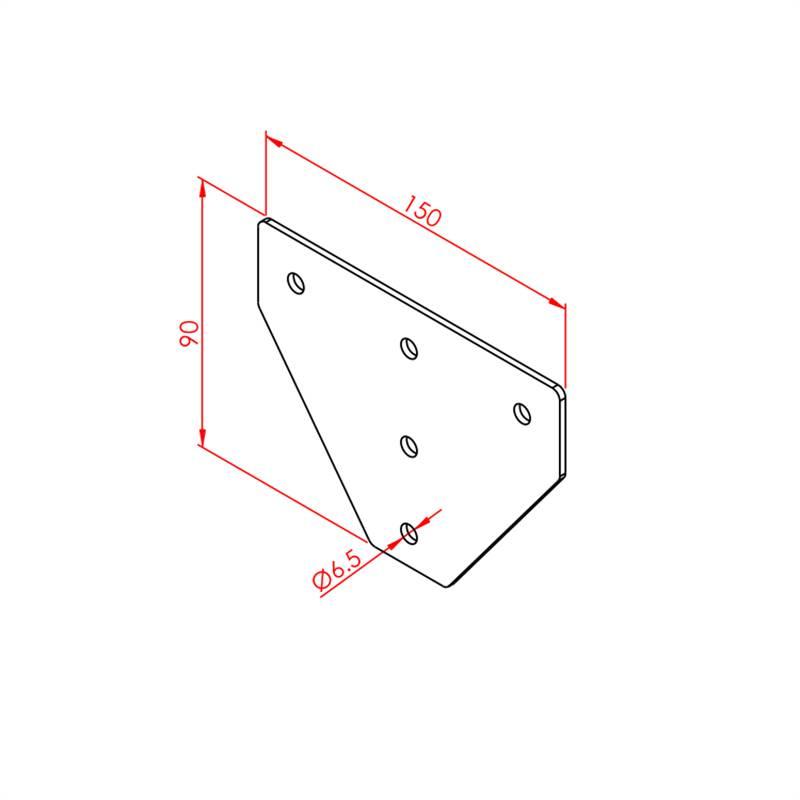 30X30 ÜÇ YÖNLÜ BAĞLANTI SACI