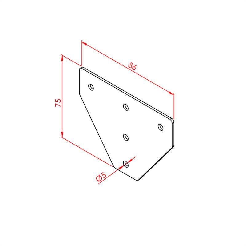 20X25 ÜÇ YÖNLÜ BAĞLANTI SACI