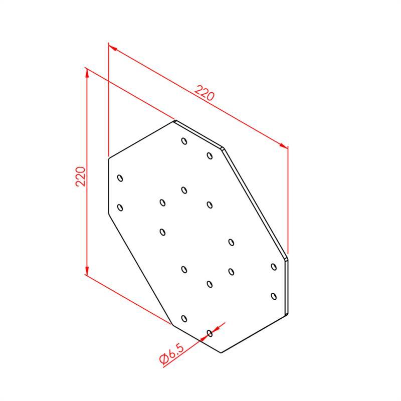 80X80 DÖRT YÖNLÜ BAĞLANTI SACI