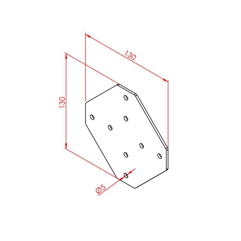 20X25 DÖRT YÖNLÜ BAĞLANTI SACI
